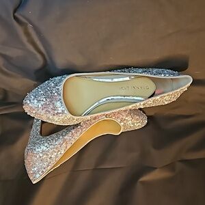 Silver sequin Gianni Bini heels